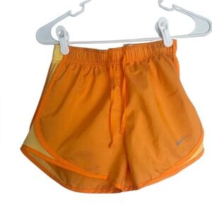 Nike Orange Athletic Shorts Lightweight Performance